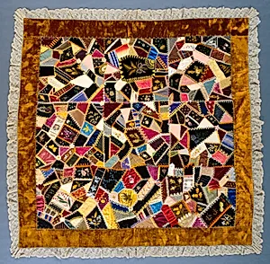 Crazy Quilt by Louisa Joiner (American, 1844–1911)