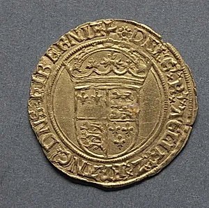 Crown of the Double Rose: Crowned Royal Arms (reverse) by Unknown Artist