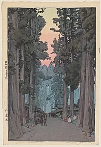 Crytomeria Avenue by Yoshida Hiroshi (Japanese, 1876–1950)