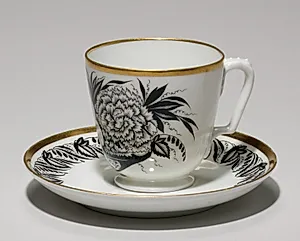 Cup and Saucer by St. Petersburg Imperial Porcelain Factory (Russian)