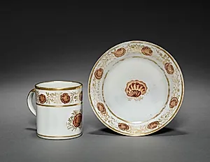 Cup and Saucer from Oliver Wolcott, Jr. Tea Service (1 of 6) by Unknown Artist
