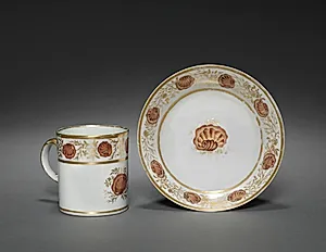 Cup and Saucer from Oliver Wolcott, Jr. Tea Service (2 of 6) by Unknown Artist