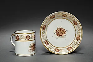 Cup and Saucer from Oliver Wolcott, Jr. Tea Service (4 of 6) by Unknown Artist