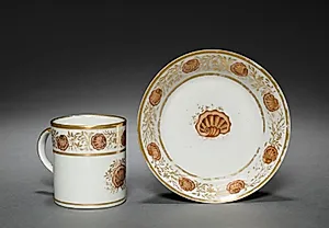 Cup and Saucer from Oliver Wolcott, Jr. Tea Service (5 of 6) by Unknown Artist