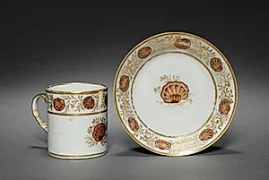 Cup and Saucer from Oliver Wolcott, Jr. Tea Service (6 of 6) by Unknown Artist