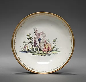 Cup and Saucer: Saucer by Unknown Artist