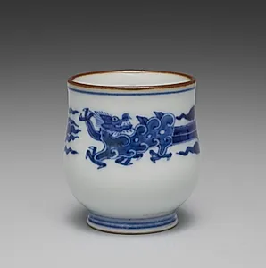 Cup from Sake Cups with Dragons by Seifū Yohei III (Japanese, 1851–1914)