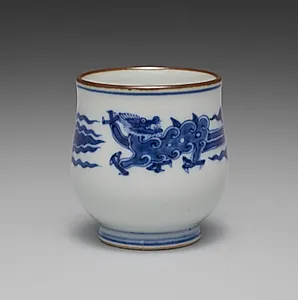 Cup from Sake Cups with Dragons by Seifū Yohei III (Japanese, 1851–1914)
