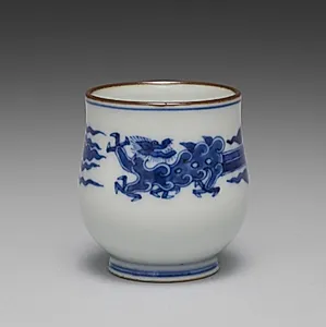 Cup from Sake Cups with Dragons by Seifū Yohei III (Japanese, 1851–1914)
