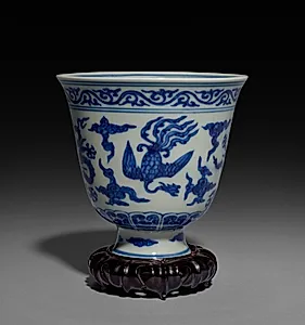 Cup with Dragons and Phoenixes by Unknown Artist