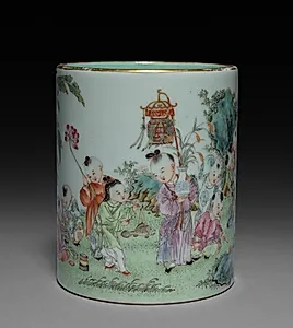 Cylindrical Brushholder by Unknown Artist