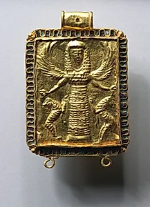 Daedalic Pendant with Potnia Theron (Mistress of the Animals) by Unknown Artist