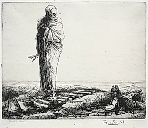 Dance of Death: Death Awed by Percy John Delf Smith (British, 1882–1948)