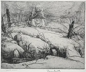 Dance of Death: Death Waits by Percy John Delf Smith (British, 1882–1948)