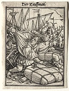 Dance of Death: The Merchant by Hans Holbein the Younger (German, active England and Switzerland, 1497/98–1543)