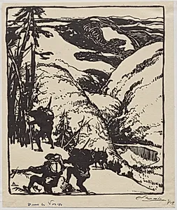 Dans les Vosges by Auguste Louis Lepère (French, 1849–1918)