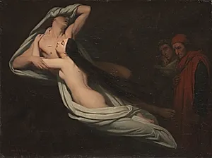 Dante and Virgil Meeting the Shades of Francesca da Rimini and Paolo by Ary Scheffer (Dutch, 1795–1858)