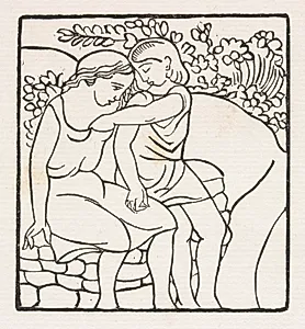 Daphnis and Chloe: Daphnis and Chloe at Play by Aristide Maillol (French, 1861–1944)