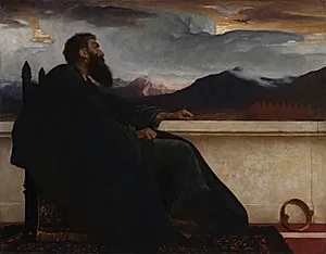 David:  "Oh, that I had wings like a Dove!  For then would I fly away, and be at rest." Psalm 55:6 by Frederic Leighton (British, 1830–1896)