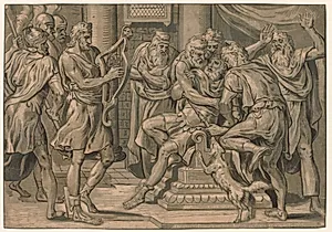 David Playing the Harp before Saul by Frans Floris (Netherlandish, 1519–1570)