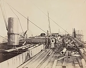 Deck Scene of the Great Eastern by Robert Howlett (British, 1831–1858)