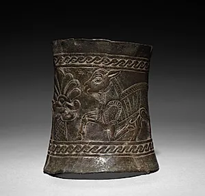 Decorated Cylinder by Unknown Artist