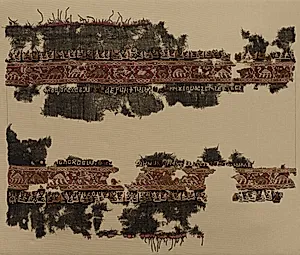 Decorated ends of a shawl by Unknown Artist