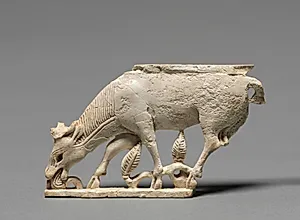 Decorative Plaque: Browsing Stag by Unknown Artist