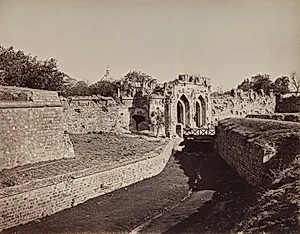 Delhi. The Kashmire Gate. The Scene of Some Very Hard Fighting in 1857 by Samuel Bourne (British, 1834–1912)