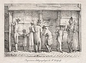 Delpech Lithographic Print Shop by Carle Vernet (French, 1758–1836)