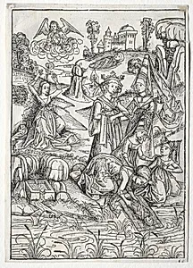 Der Schatzbehalter:  Moses Found by Pharaoh's Daughter (recto)