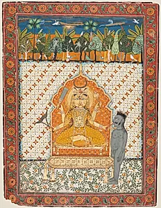 Devi Enshrined and Holding the Tongue of a Demon by Unknown Artist