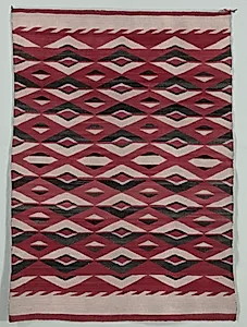 Diamond Network Style Rug by Unknown Artist