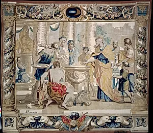 Dido Sacrifices to Juno, the Goddess of Marriage by Giovanni Francesco Romanelli (Italian, 1610–1662)