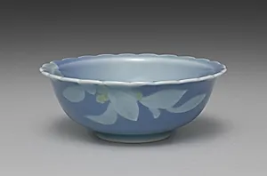 Dish from Dishes with Flowers by Seifū Yohei IV (Japanese, 1872–1951)