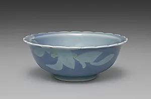 Dish from Dishes with Flowers by Seifū Yohei IV (Japanese, 1872–1951)