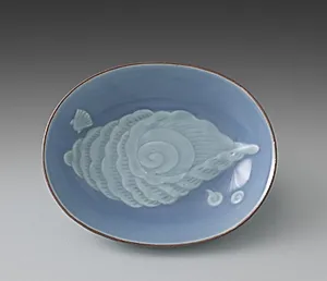 Dish from Dishes with Shells by Seifū Yohei IV (Japanese, 1872–1951)