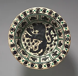 Dish with a Lion by Unknown Artist