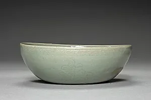 Dish with Incised Floral Design by Unknown Artist