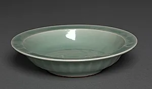 Dish with Two Fish in Relief:  Longquan Ware by Unknown Artist