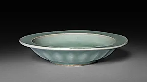 Dish with Two Fish in Relief:  Longquan Ware by Unknown Artist