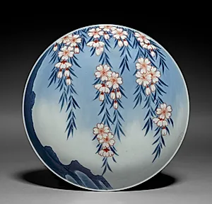 Dish with Weeping Cherry Tree by Unknown Artist