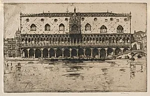 Doge's Palace by David Young Cameron (British, 1865–1945)