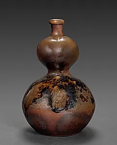 Double Gourd Jar with Wooden Stopple by Unknown Artist