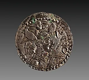 Drachm: Bust of Napki Malka with Headdress, Bull's Head (obverse) by Unknown Artist