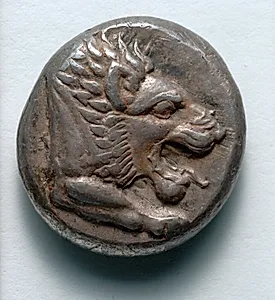 Drachm: Forepart of Lion (obverse) by Unknown Artist
