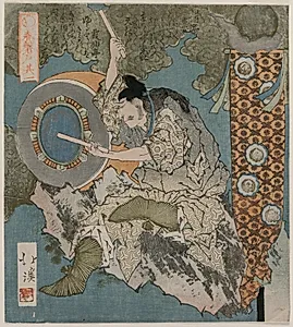 Drummer from The Cave Door of Spring by Totoya Hokkei (Japanese, 1780–1850)