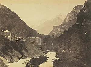 Eaux-Chaudes, Pyrenees (verso) by Farnham Maxwell Lyte (British, 1828–1906)