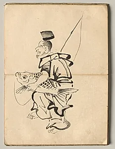 Ebisu from Ōkyo Picture Book by Maruyama Ōkyo (Japanese, 1733–1795)