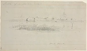 Eel Spearing at Setauket, Long Island, New York by William Sidney Mount (American, 1807–1868)